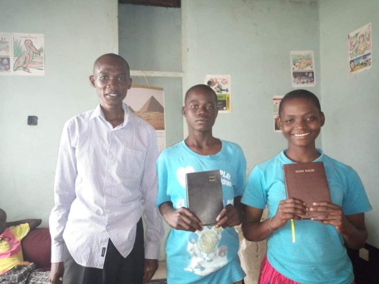 We began providing Bibles to the area