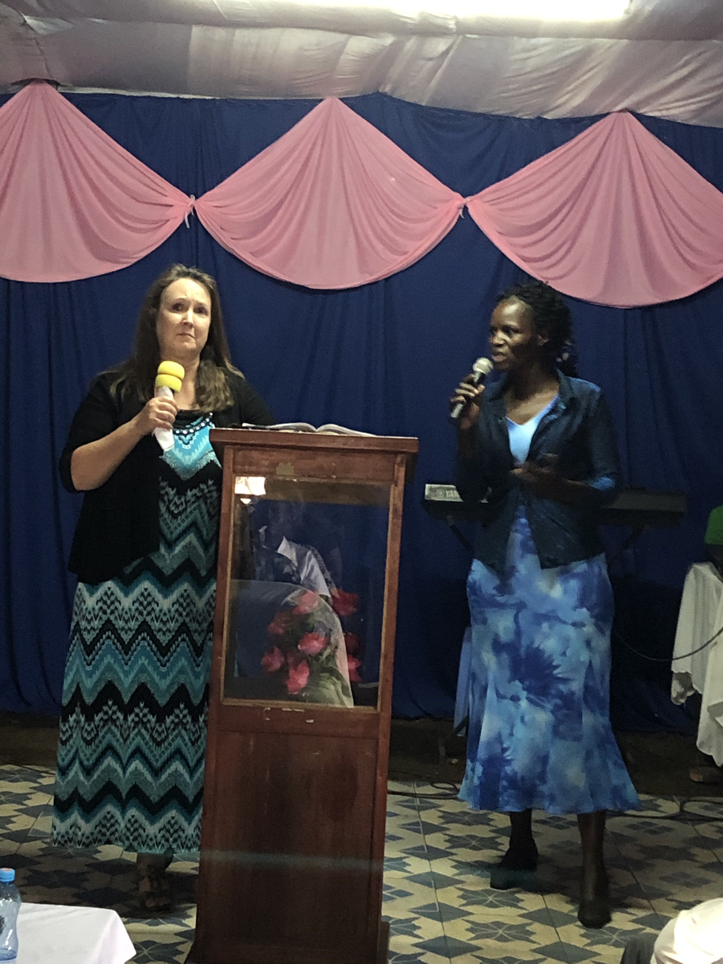 Sis Lisa ministering in Manyatta
