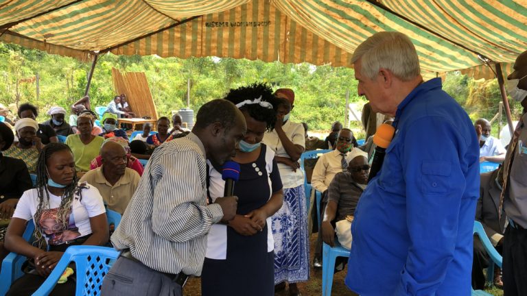Apostle John praying for the sick in Osiri