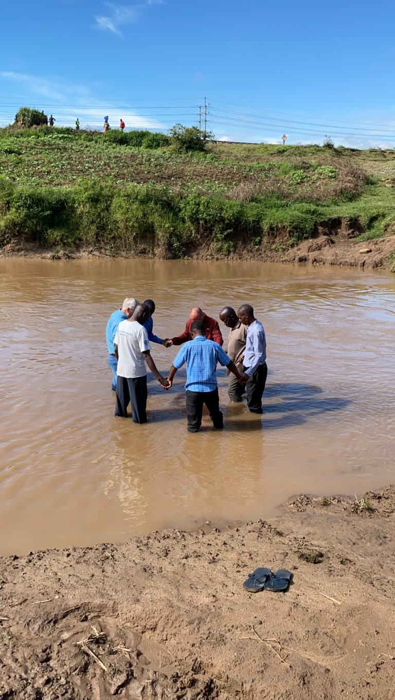 Baptism at the River Kibos in Kisumu, Kenya