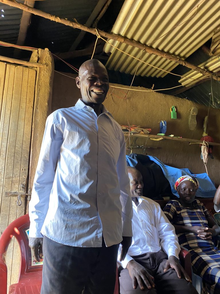 We were ministering in this man's home.  Such a beautiful precious spirit.  We sad to learn that he passed away shortly after we returned home.