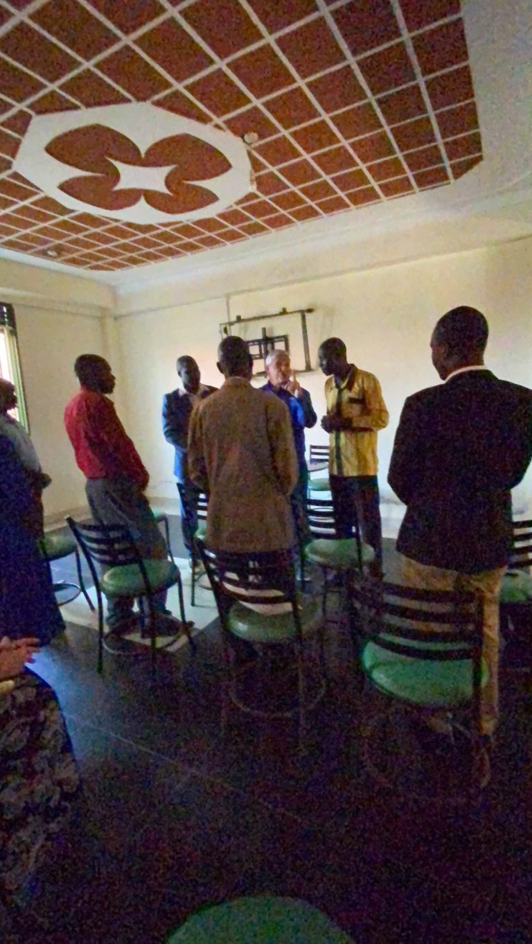 Ministering at the hotel in Mumias