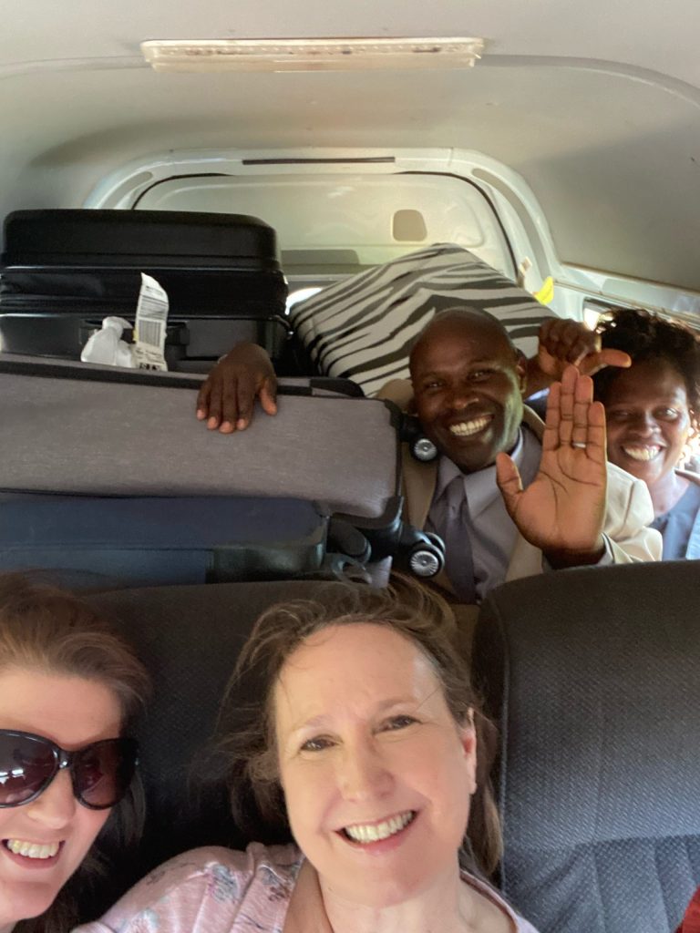 We picked up some local ministers when we arrived in town