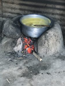 Part of the meal for the children
