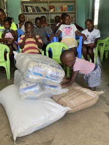 Rice and beans for the orphanage